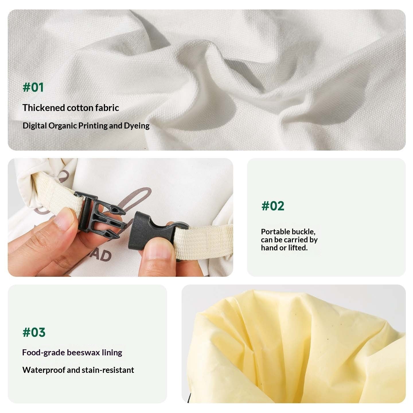 BEESWAX Buckle Bread Bag (Reusable)